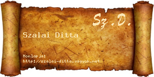 Szalai Ditta névjegykártya